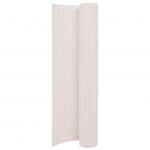Double-Sided Garden Fence 110x500 cm White 317161