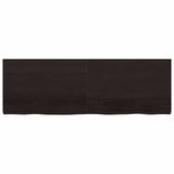 Wall Shelf Dark Brown 180x60x cm Treated Solid Wood Oak 363843
