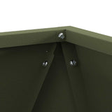 Planter 2 pcs Olive Green 30 x 30 x 30 cm Steel 883815