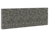 147822 Gabion Wall with Covers Galvanised Steel 300x30x150 cm