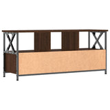TV Cabinet Brown Oak 102x33x45 cm Engineered Wood&Iron 831792