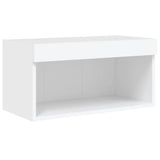 5 Piece TV Wall Units with LED White Engineered Wood 3216718