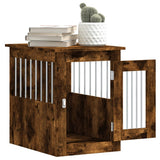 Dog Crate Furniture Smoked Oak 45x62x59 cm Engineered Wood 838313