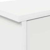 Wall-Mounted Coat Rack White 80 x 20 x 30 cm Engineered wood 874339