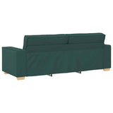 Sofa Set with Cushion 3 pcs Dark Green 220 x 78 x 84 cm Fabric 3324614