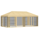 Gazebo Cover with Sidewalls 6 x 3 m Cream Polyester 190 900411