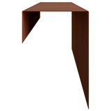 Garden Cover Profile 10 pcs 100 x 10 x 15 cm Weathering Steel 8012919
