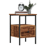 Bedside Cabinets 2 pcs Old Wood 34x36x50 cm Engineered Wood 857263