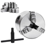 3 Jaw Self-Centering Lathe Chuck 80 mm Steel 146704