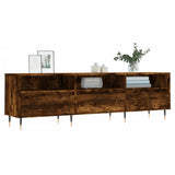TV Cabinet Smoked Oak 150x30x44.5 cm Engineered Wood 831265