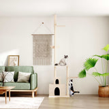 Floor to Ceiling Cat Tree Cream 250.5-276.5 cm 171720