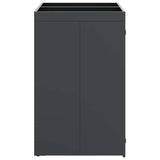 Wheelie Bin Storage for 2 Bins Anthracite 136 x 77.5 x 121.5 cm 3394783