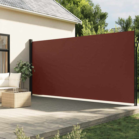 Retractable Side Awning Brown 200x600 cm 4004554
