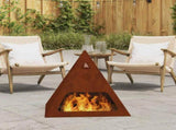 Fire Bowl Rusty 50 x 50 x 51 cm Weathering Steel 858953