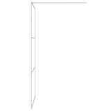 Walk-in Shower Wall Silver 90x195 cm Clear ESG Glass 152116