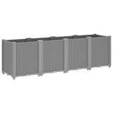 Garden Planter Light Grey 160x40x53 cm PP 367857