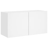 5 Piece TV Wall Units White Engineered Wood 3216511