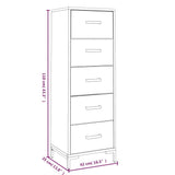 Chest of Drawers 42x35x110 cm Solid Pinewood 349927