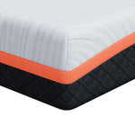 Mattress White and Grey 120 x 200 cm Memory Foam 4106304