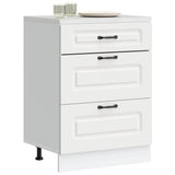 Kitchen Base Cabinet "Kalmar" White Engineered Wood 854279