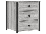 Bedside Cabinets 2 pcs Grey Sonoma 40x36x60 cm Engineered Wood 826000