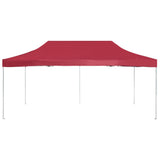 Professional Folding Party Tent Aluminium 6x3 m Wine Red 45504