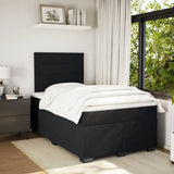 Box Spring Bed with Mattress Black 120x200 cm Velvet 3290884