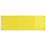 Kitchen Backsplash 2 pcs Yellow 120 x 40 cm Tempered Glass 3415515