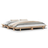 Bed Frame without Mattress 160x200 cm Solid Wood Pine 850653