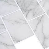 Subway Tile 20 pcs White Marble 30.5 x 30.5 cm 42021225