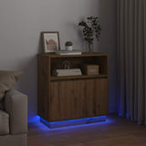 LED Sideboard Artisan Oak 71 x 34.5 x 75 cm Engineered Wood 869657