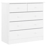 Chest of Drawers ALTA White 77x35x73 cm Solid Wood Pine 353922