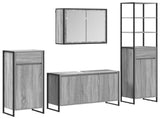 Bathroom Furniture Set with Drawer Grey Sonoma Engineered Wood 3403049