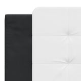 Bed Frame without Mattress "Zadar" Black and White 180x200 cm Super King Faux Leather 3208203