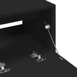 Sink Cabinet Black 78x37x59 cm Engineered Wood 848116