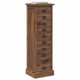 Chest of Drawers Natural 35 x 30 x 110 cm Solid Teak Wood 42017961