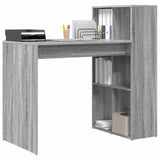 Desk with Shelf Grey Sonoma 108 x 55 x 103.5 cm Engineered Wood 869463