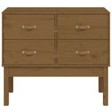 Console Cabinet Honey Brown 90x40x78 cm Solid Wood Pine 821742