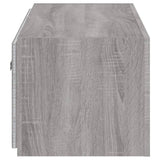 TV Wall Cabinet with LED Lights Grey Sonoma 80x35x31 cm 837291