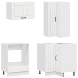 Kitchen Unit LUCCA 8 pcs High Gloss White Engineered Wood 3438405