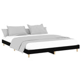 Bed Frame without Mattress Black 120x200 cm Engineered Wood 832046