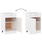 Drawer Bottom Cabinet Lyon White 50x46x81.5 cm Engineered Wood 801220
