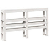 Bed Frame without Mattress White 120x200 cm Solid Wood Pine 3305760