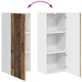 Wall Cabinet PORTO Old Wood 40 x 31 x 100 cm Engineered Wood 885473