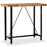 ZNTS Bar Table Solid Reclaimed Wood 120x60x107 cm 245440