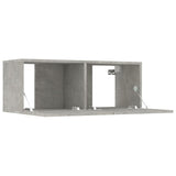 6 Piece TV Cabinet Set Concrete Grey Engineered Wood 3114257