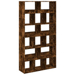 Bookcase Smoked Oak 100x33x187.5 cm Engineered Wood 3309379