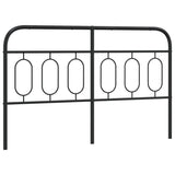 Metal Replace Headboard Black 140 cm 377150