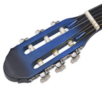 ZNTS Classical Guitar for Beginner Blue 4/4 39" Basswood 70108