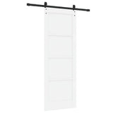 Sliding Door ORKDAL White 78 x 211 cm Solid Pine Wood 3333781